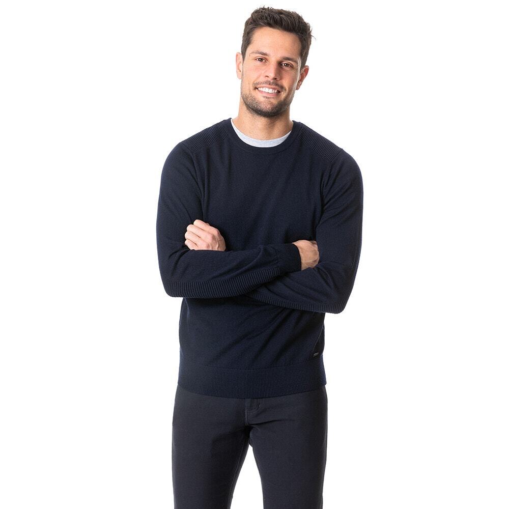 Men's Size L Navy Blue Rodd & Gunn 100% Merino Wool Hawtrey Knit Sweater